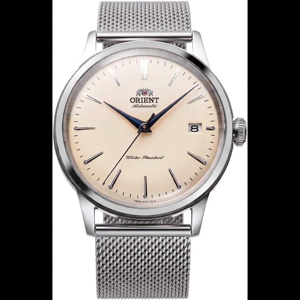 Orient Bambino on Thin Milanese Mesh strap
