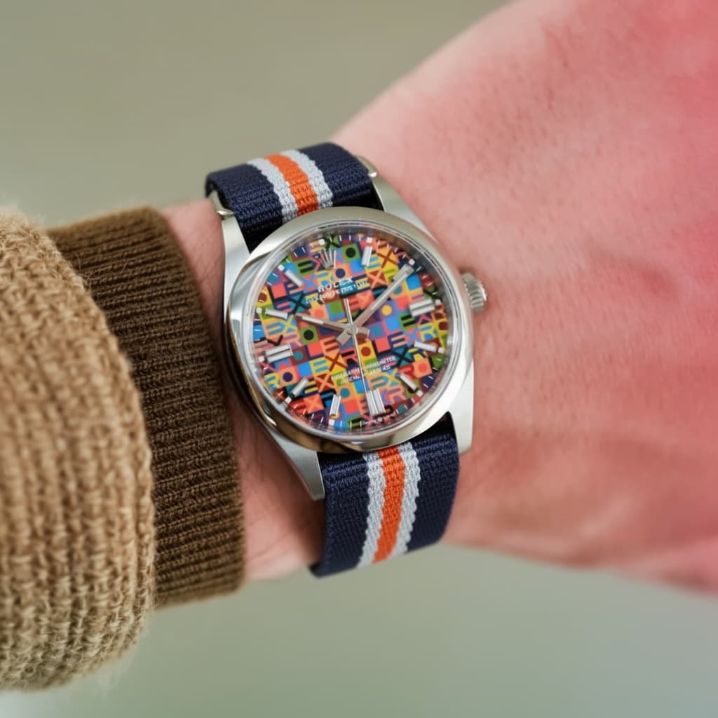 Navy/White/Orange NATO