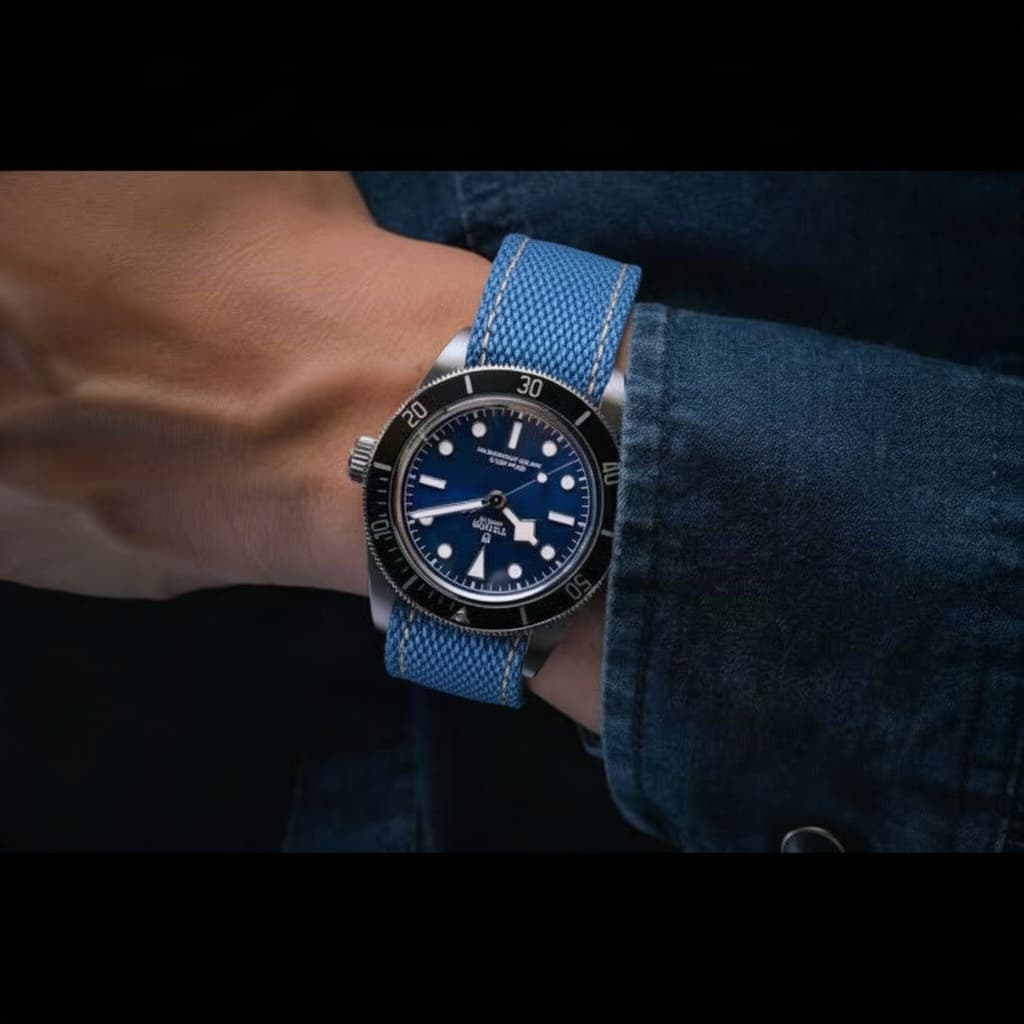 Tudor Black Bay Fifty-Eight on Canvas & Leather strap