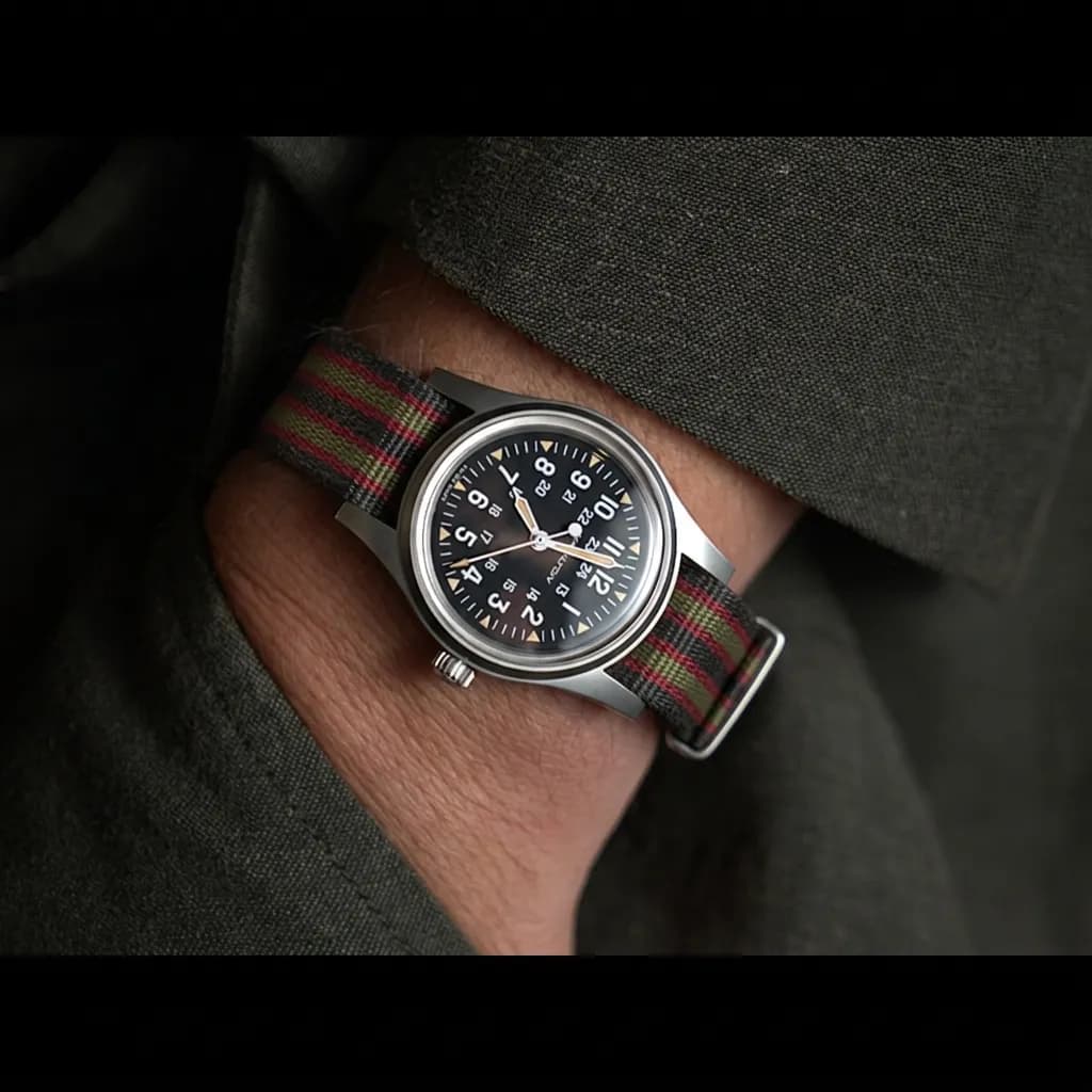 Hamilton Khaki Field Automatic on Matte Supreme - Bond strap