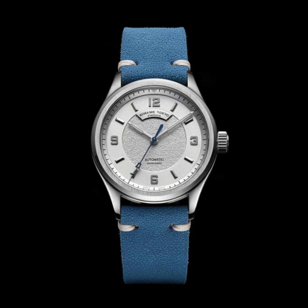 Suede Strap Vintage Ocean Blue