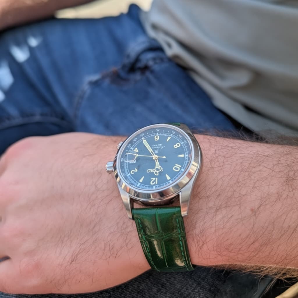 Glossy Emerald Crocodile Signature