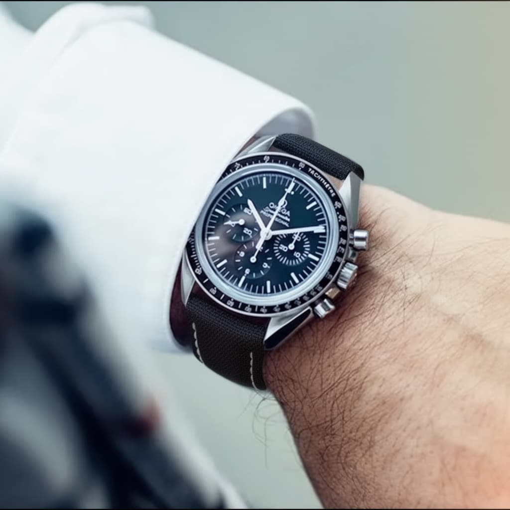 Loop-less standard with White Stitching