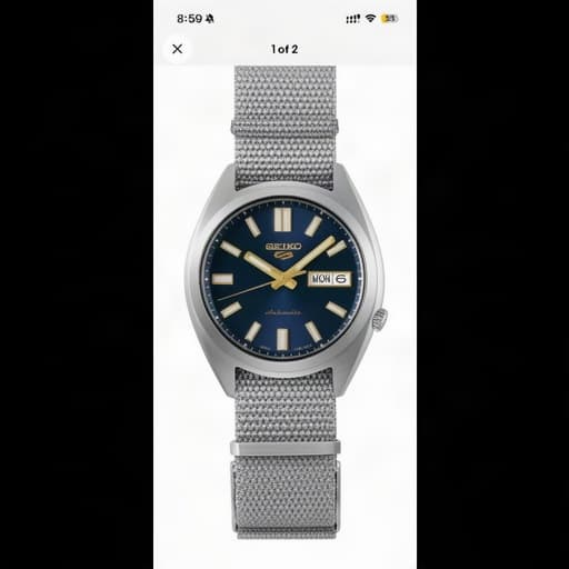 Seiko Seiko 5 Sports on Matte Supreme - Slate strap