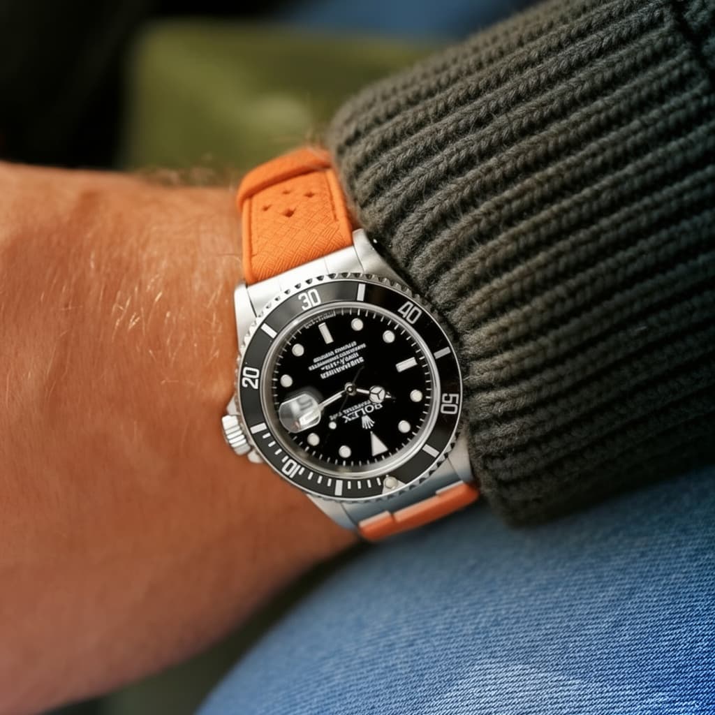 Bright Orange FKM Rubber