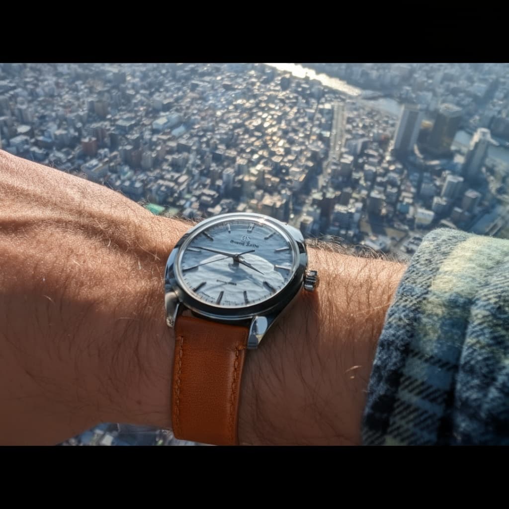 Weathered Brown Leather Watch Band