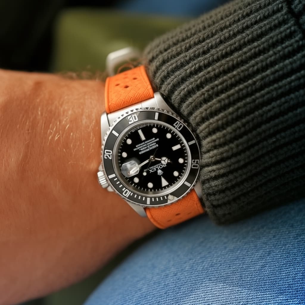 Bright Orange FKM Rubber